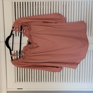 Off the shoulder, boho blouse